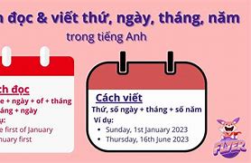 Cách Đọc Ngày Tháng Tiếng Anh