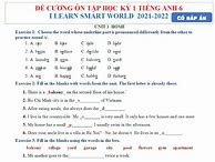 Ôn Thi Giữa Kì 1 Tiếng Anh 6